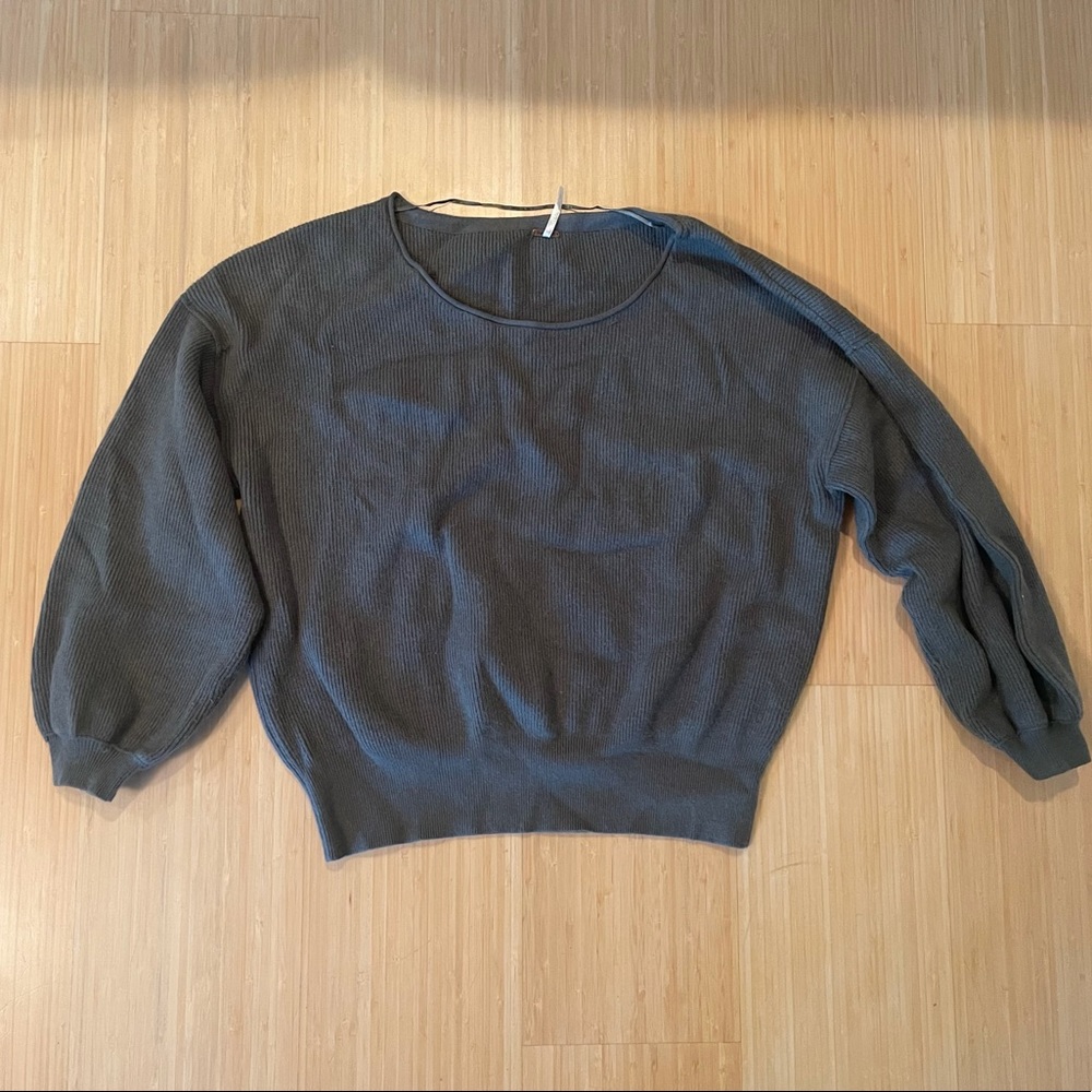 Free People Balloon Sleeve Sweater